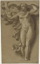 Hermafrodiitti Caryatidina Hermaphroditus ja kariatide