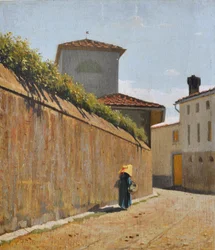 Kaista auringon alla, noin 1863 (öljy kartongille)