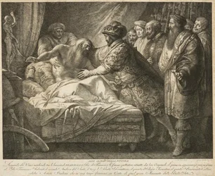 Maalausallegoria Leonardo da Vincin kuolema, n. 1790.