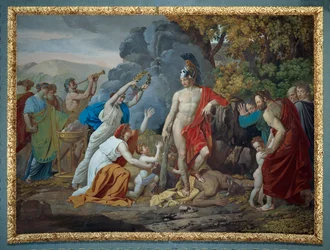 Theseus ja Minotauros, kirjoittanut Giuseppe Cammarano