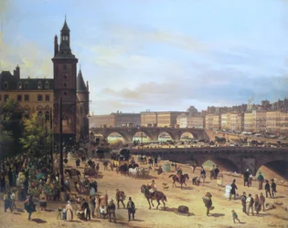 Le marché aux fleurs, la tour de l