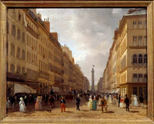 Näkymä rue de la Paix -kadulle Pariisissa Giuseppe Canellan (1788-1847) maalaus 1830 Su. 0,31x0,16 m Pariisi, Musee Carnavalet - Näkymä Rue de la Paix -kadulle Pariisissa. Giuseppe Canellan (1788-1847) maalaus