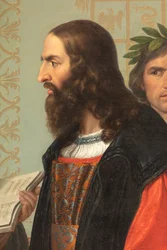 Ludovico il Moron hovi, yksityiskohta Leonardo Da Vincin kanssa
