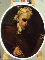 ""Omamuotokuva"" (Omamuotokuva) Giuseppe Maria Crespin (1665-1747) maalaus noin 1700 Pushkin-museo, Moskova
