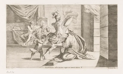 Aeneas lähtee voor de strijdistä Jos olet hukkumassa, tulet tempaamaan meidät kaikessa (otsikko esineessä) Omzwervingen van Aeneas (sarjan nimi) L