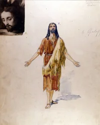 Richard Strauss: Giuseppe Palantin (1881-1946) "" Salome" -asu Jokanaanin rooliin Milanon La Scala -teatteriin vuonna 1912