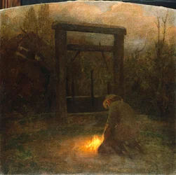 rakkaus elämään, oikea paneeli, Giuseppe Pellizza da Volpedo (1868-1907)