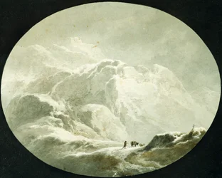 Luminen alppisola, kirjoittanut Giuseppe Pietro Bagetti (1764-1831)