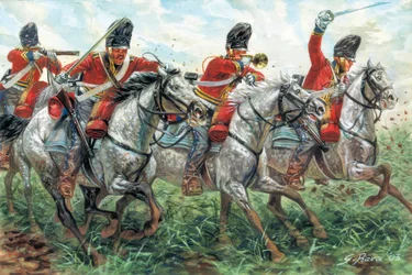 First Empire: Skotlannin Lohikäärmerykmentin hyökkäys, Waterloo