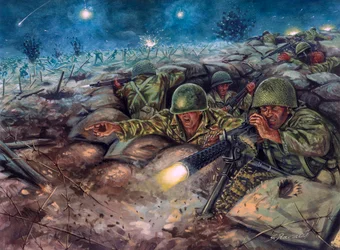 Dien Bien Phun taistelu, jossa Ranskan armeija ja Vietminhin armeija olivat vastakkain.