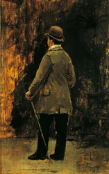 Taidemaalari Edoardo Dalbonon muotokuva (öljy kankaalle)