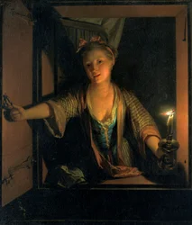 "Tyttö ikkunalla", 1663-1700