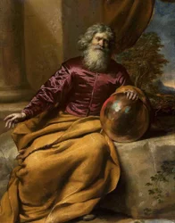 Vanha mies pallon kanssa (Arkhimedes)