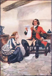 Ei voinut hillitä itseään, mutta hänellä on oltava mielipiteensä työstään, Lorna Doone pub.by W & R Chambers Ltd, 1921