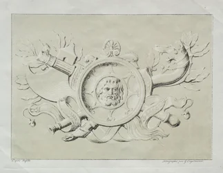 Kokoelma litografisia esseitä: A Trophy, c. 1816.
