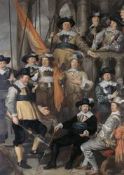 hollantilainen: Schutters van Wijk XVIII kapteeni Albert Basin ja luutnantti Lucas Conijnin komppania Kapteeni Albert Basin ja luutnantti Lucas Conijnin komppania.