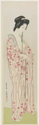 Nainen kimono-alusvaatteissa, toukokuu 1920