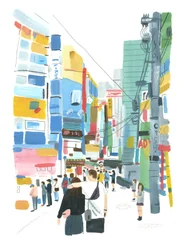Akihabara, 2015 (öljy paperille)