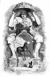 Jonathan Swiftin kirjoittaman Gulliverin matkat -kirjan kuvitus.