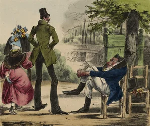 La Caricature; Nro 13, 1830-35 (käsinvärinen lito)
