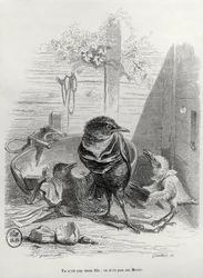Kuva LHistoire dun merle blancista, kaiverrus Gautier