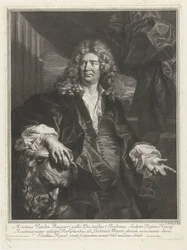 Martin Desjardinsin muotokuva Martinus Vanden Baugart (otsikko esineessä)