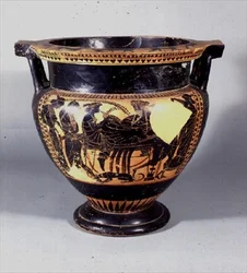 Pylväs Krater, attikalainen, 530-520 eaa. (keramiikka)