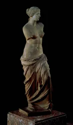 Venus de Milo, kreikkalainen, hellenistinen kausi, noin 100 eKr. (marmori) (etukuva ks. 14152)