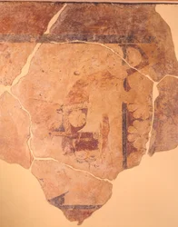 Perseus Hunter, fresko Thermosin temppelin C metopesta, Kreikasta, Kreikan sivilisaatiosta, noin 630 eaa.