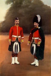 "Gordon Highlandersin sotilas ja korpraali", 1900.