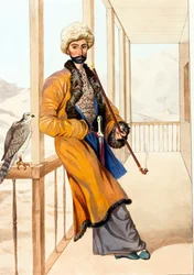Kaukasialainen perinteinen mekko par Gagarin, Grigori Grigorievich (1810-1893)