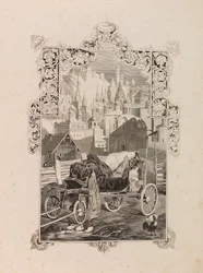 Etukappale Vladimir Sollogubin novelleen Tarantas Tarantass, 1845.