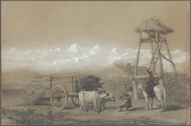 Kasakkojen linnoitus Kaukasuksella, 1846
