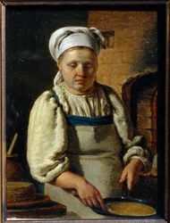 Kokki - Peinture Grigori Karpovich Mihailov (1814-1867) - 1835 - Öljy kankaalle - 21x15,8 - Valtion historian ja arkkitehtuurin ulkoilmamuseo Novgorodin Kreml, Novgorod