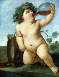 Juomassa Bacchus Boy, n. 1623.