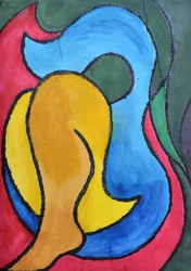 Matkalla kotiin, 2014 (akryyli paperille)