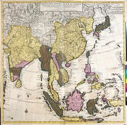 Aasian kartta (etsaus