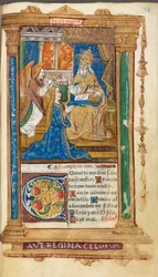 Painettu hetkirja (Rooman käyttö): fol. 45r, Neitsyen kruunaus