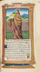 Painettu tuntikirja (Rooman käytössä): fol. 98r, Johannes Kastaja.