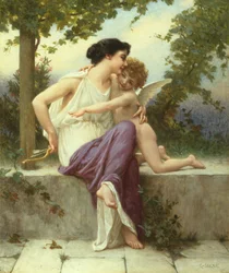 Love Disarms (öljy kankaalle)