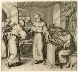 Martti Luther Augustiner-luostarin kenraalivikaarina. Kuvitus: "" Dr. Martin Luther saksalainen uskonpuhdistaja "" , kuvittanut Gustav Koenig, julkaisija Rudolf Besser, Gotha
