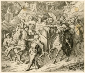 Hauptmann von Berlepsch ja Burkhard Hund sieppasivat Martti Lutherin hänen paluumatkallaan - 1521, koska siellä oli paavin ekskommunikaation bulla ja keisarin lainvastaisuus.