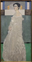 Margaret Stonborough Wittgenstein. Gustav Klimtin (1862-1918) maalaus, öljy kankaalle 1905. Itävallan taide, 1900-luvun alku, symboliikka. Neue Pinakothek, München (Saksa).