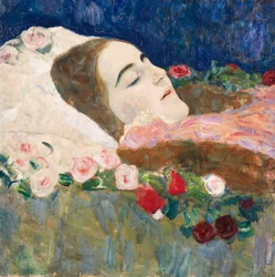 Neiti Ria Munk kuolinvuoteella; Fraulein Ria Munk kuolinvuoteella, n. 1910