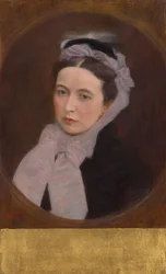 Portrait of the Lady with Purple Scarf, n. 1895 (öljy kankaalle)