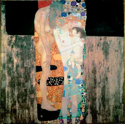 Naisen kolme ikäkautta, 1905. Mitat: 180 x 180 cm. Rooma, Galleria Nazionale d