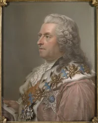 Muotokuva kreivi Carl Gustaf Tessinistä (1695-1770), Lundberg, Gustaf (1695-1786). Pastelli paperille