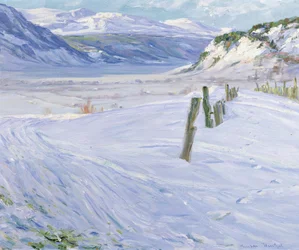 Talvimaisema (öljy kankaalle)