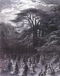 Chiswick Fete, "Lontoo, pyhiinvaellus", kirjoittanut William Blanchard Jerrold (1826-84), kaivertanut Stephane Pannemaker (1847-1930), pub. 1872 (kaiverrus)
