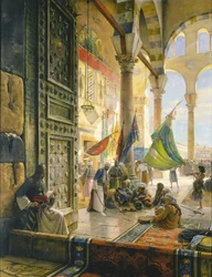 Umayyad-moskeijan etupiha, Damaskos, 1890